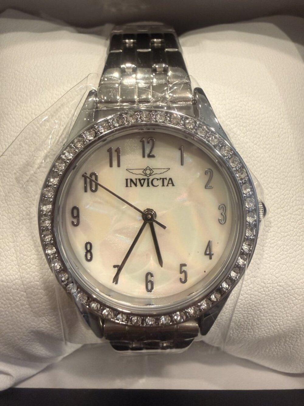 70459 - Invicta Celestial Lady 30mm Silver Tone Case White Metal Dial Silver Ban